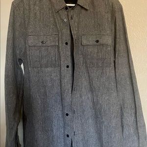 Only worn three times. Small tear where label is from pulling tag off.